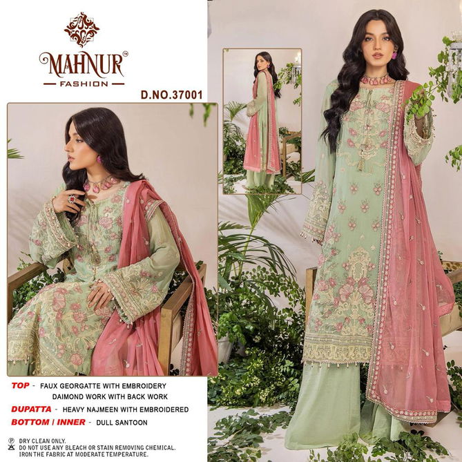 Mahnur Vol 37 Heavy Georgette Designer Pakistani Suits Catalog